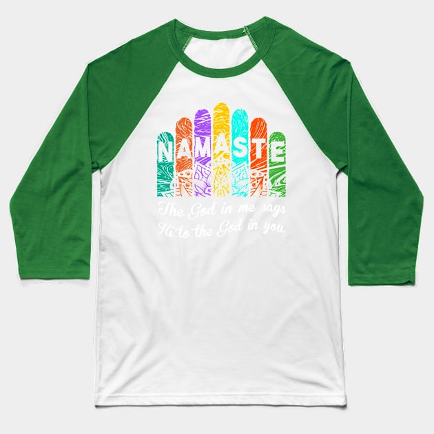 Namaste Baseball T-Shirt by Godsyou 